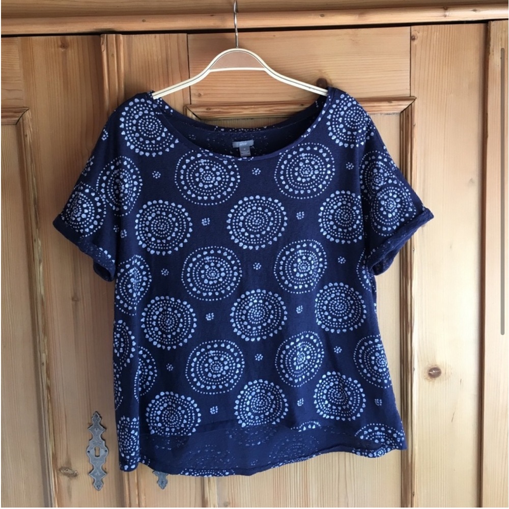 Aerie navy and white tee